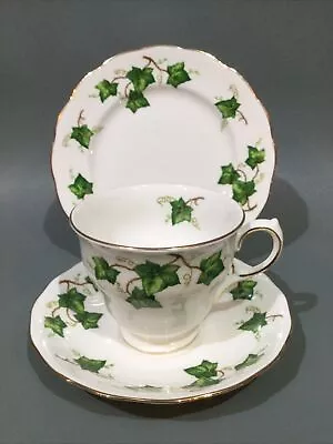 Buy Colclough Bone China “ Ivy Leaf “ Tea Cup, Saucer & Plate Trio • 5.95£