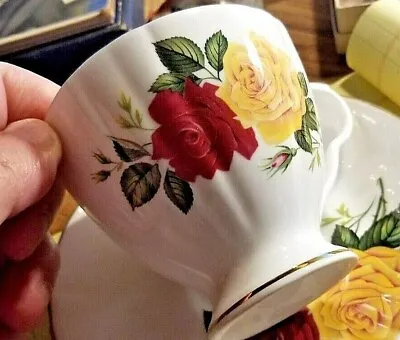 Buy Vintage Royal Grafton Fine Bone China Floral Teacup Nice • 12.34£