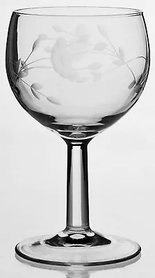 Buy Vintage Princess House Heritage 5” Wine Glasses Etched Crystal Glass Set Of 6 • 28.34£