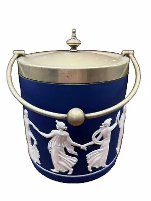 Buy Antique Jasperware Dancing Hours Biscuit Jar • 91.62£