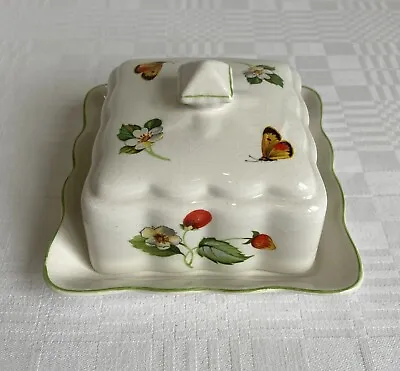 Buy James Kent Old Foley Strawberry Cheese / Butter Dish - Charming Vintage + Rare • 9.99£