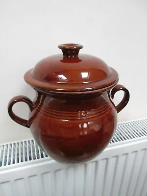 Buy Cooking Pot Large Brown Vintage Glazed Stoneware Cooking Pot • 22.95£