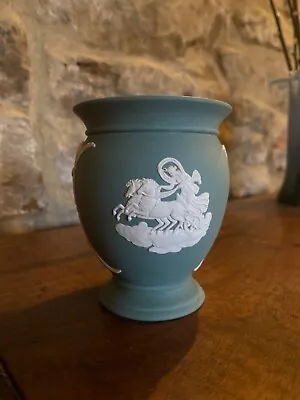 Buy Wedgewood Jasperware Sage Green Small Vase • 9.99£