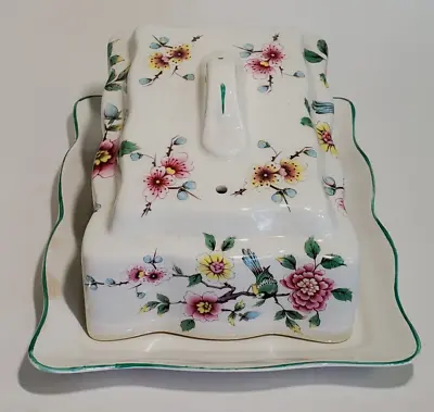 Buy Chinese Rose James Kent Old Foley Cheese Butter Dish  • 11.68£