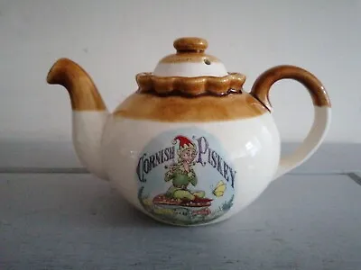 Buy Presingoll Pottery Cornwall Cornish Piskey Teapot Vintage Collectable 11.5x20cm • 14.50£