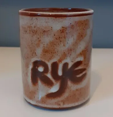 Buy Nice Vintage Rye “Top Sail” Pottery Studio Small Mug - Hand Painted • 7£