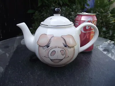 Buy Vintage Arthur Wood Pottery Front To Back Pig Sow One Pint Teapot • 12.01£