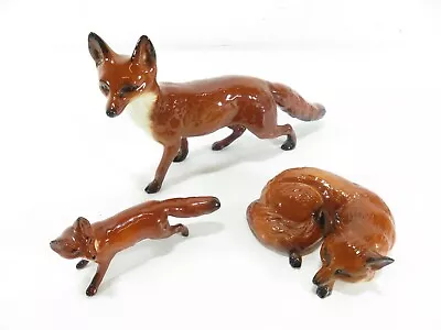 Buy Beswick - Fox Bundle - 3 Foxes - Ornamental - Figures • 59.99£