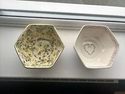 Buy 2 X Vintage Wade Bowl Floral Design Made In England • 9.99£