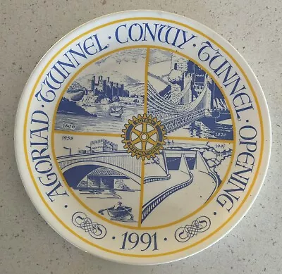 Buy Conwy Tunnel Opening 1991 Commemorative Plate By Deganwy Crockery • 5.99£
