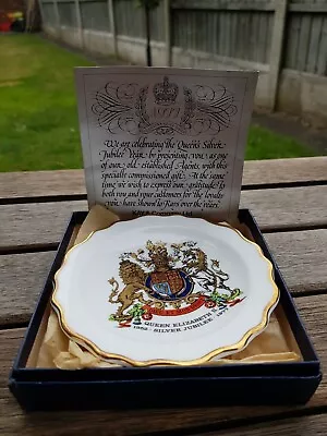 Buy Royal Stafford Bone China Kays Of Worcester Queen Silver Jubilee Pin Dish Boxed • 5.99£