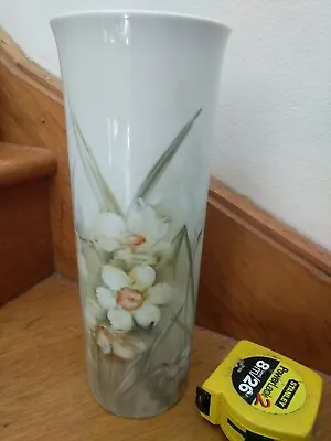 Buy Vintage W. Germany Porcelain Kaiser Vase, White Flowers, 30 Cm Tall • 33.09£
