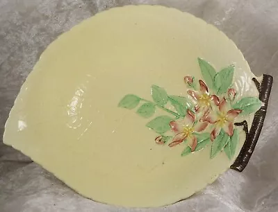 Buy Carlton Ware Yellow Large Leaf Shaped Friut Dish Bowl Floral Design 11  Long • 9.50£