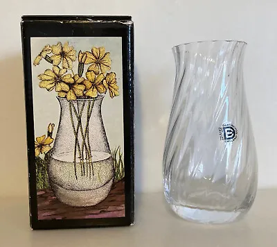 Buy Dartington Crystal FT236 Le Petit Vase (Big) 24% Lead Crystal Bud Vase Box Label • 8.50£