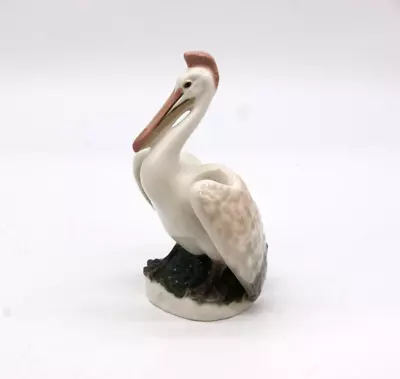 Buy LOMONOSOV Pelican Bird Figurine Porcelain USSR Stamp 19cm • 4.99£