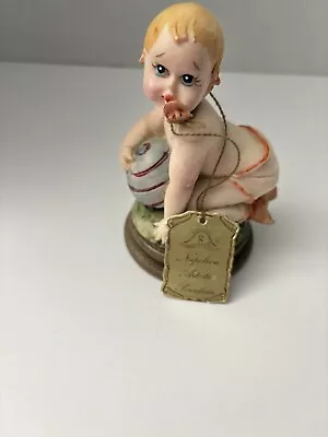 Buy Napoleon Capodimonte Italy Vintage Baby And Beach Ball Figurine Rare • 46.30£