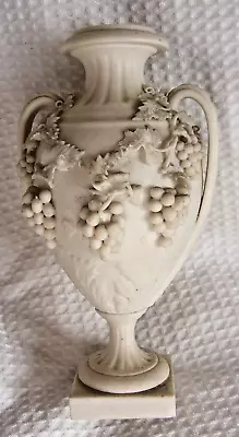 Buy Antique Copeland? Parian Bisque Porcelain Urn Vase Grape Clusters Swags • 79.99£