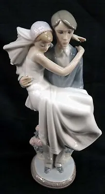 Buy Lladro Over The Threshold Wedding Couple Bride & Groom Retired 5282 Damaged • 52.06£