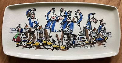 Buy Goedewaagen Gouda Holland Hand Painted Fish Tray #1412 Fish Festival Vintage • 11.38£