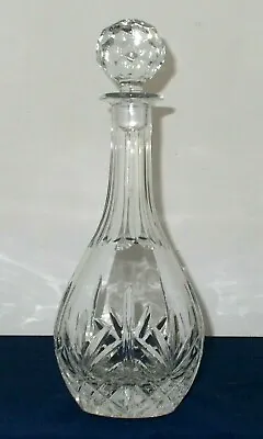 Buy High Quality Large Very Heavy Vintage Cut Glass Decanter In Good Condition • 20£