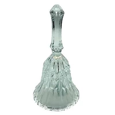 Buy Vintage Lead Crystal Clear Elegant Pressed Glass 5  Dinner Bell Star Design • 6.63£