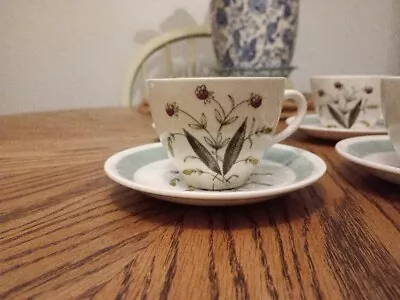 Buy Vintage Alfred Meakin Hedgerow 2 Small Cups And Saucers Set  • 15£