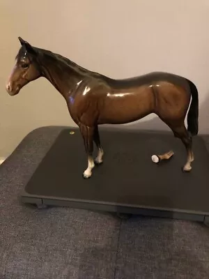 Buy Beswick Horses 'Bois Roussel' Racehorse 701  Brown  Made In England! • 6£