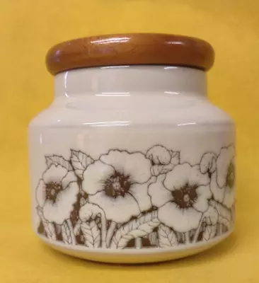 Buy Hornsea Pottery Cornrose Floral Storage Jar Vintage/Retro Ceramic Kitchenware • 6.95£