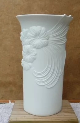 Buy Vintage AK Kaiser West German Porcelain Bisque Floral Vase 740/2, • 10.99£