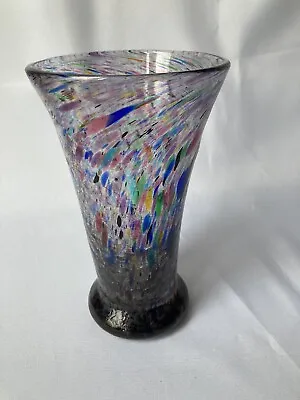 Buy Glass , Hand Blown Vase , Stevens & Williams,c1930s ,Multi Coloured Crackle ,VGC • 135£
