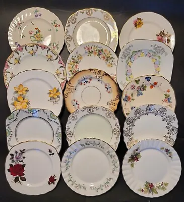 Buy Job Lot 15 Vintage China Side Plates Wedding Party Tearoom Set B • 24£