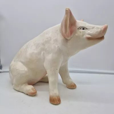 Buy Large China Butcher's Pig Statue, Ceramic Ornament, 32cm Tall, 50cm Long • 99.99£