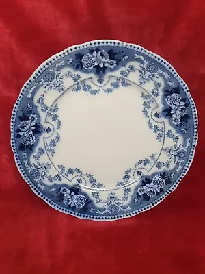 Buy Antique 1910 F. & SONS Burslem  ARGYLE  Blue Pattern Round Serving Plate • 2.50£