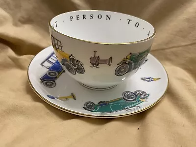 Buy Royal Worcester Bone China To A Very Important Person Cup & Saucer Vintage Cars. • 12£