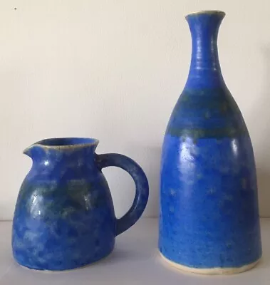 Buy Vintage Conwy Welsh Studio Pottery Bottle Vase And Milk Jug • 4.99£