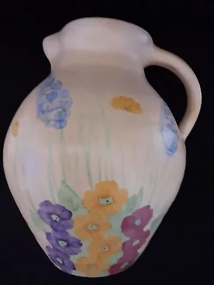 Buy Antique 1930's Pottery Vase E Radford Hand-Painted Flowers By WG B  8.7   • 12.99£