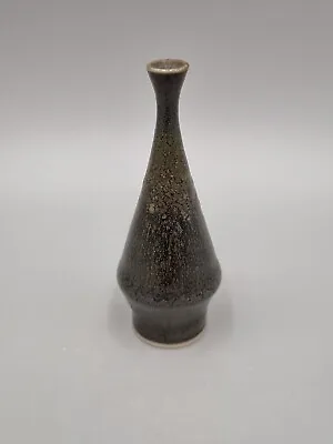 Buy A Hoganas Pottery Swedish Miniature Footed Cone Vase, Scandinavian, MCM. • 45£