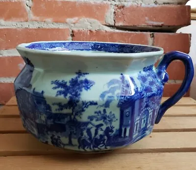 Buy Antique Victoria Ware Ironstone Chamber Pot Flow Blue Style • 37.86£