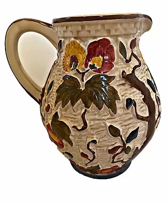Buy H.J WOOD Jug/Vase Staffordshire Hand Painted 585 England Indian Tree VINTAGE • 9£