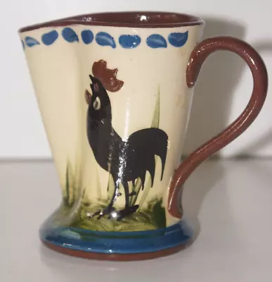 Buy A Lovely Longpark Pottery Torquay Motto Ware Pinched Spout Jug Wiyh Cockerel. • 17.99£