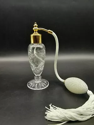 Buy Vintage Hand Made Royal Brierley Crystal Glass Atomiser Perfume Spray 14 Cm Tall • 9.99£