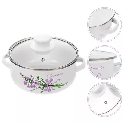Buy  Glass Enamel Amphora Soup Pot Small Pots For Cooking Pasta Cooker • 38.55£