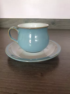 Buy Denby Stoneware, Colonial Blue Cup And Saucer  Preowned VGC • 6.50£