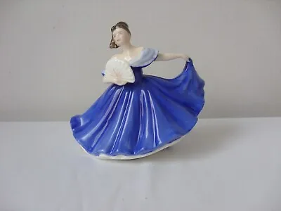 Buy Royal Doulton Small Figurine Elaine With Fan Hn3214 11 Cm • 8£
