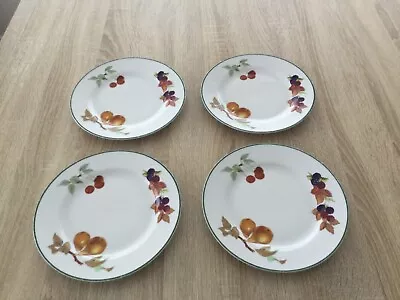 Buy 4 X Royal Worcester Evesham Vale Fine Porcelain Side Plates 20.5cm 8  • 8£