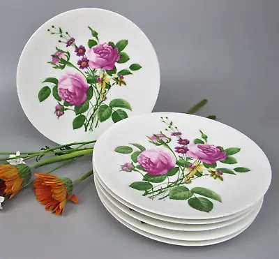 Buy Porcelaine De Paris Plates X 6. Limoges Collection Roses. Vintage China Set 7.5  • 55.99£
