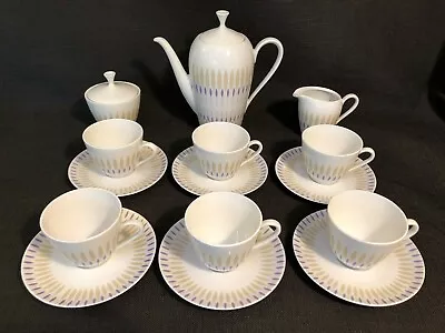 Buy Vintage Winterling Bavaria Porcelain 15 Piece Tea Coffee Set, Feathers Leaves? • 49.99£