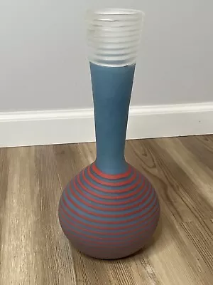 Buy Studio Paran Richard Jones Post Modern Art Glass “Vertigo” Vase Signed & Dated • 94.86£