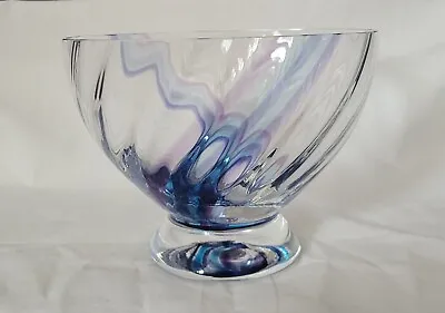 Buy CAITHNESS Swirl Glass Bowl With Coloured Swirl Decoration • 10.30£