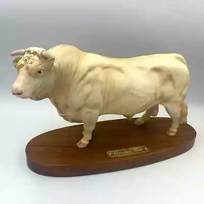 Buy RARE Beswick Connoisseur  Charolais Bull  Matte Cream #2463A (White/cow/figure • 199.98£